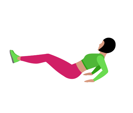 Woman Doing Seated Knee Tuck Exercise For Abs