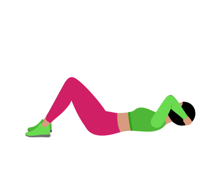 Woman Doing Sit Up Exercise For Abs
