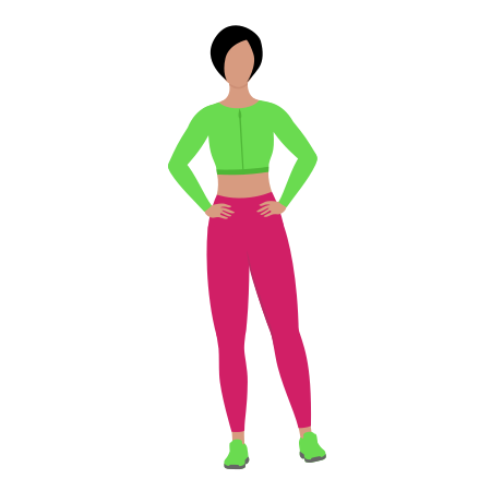 Woman Doing Standing Hip Abduction Exercise For Legs
