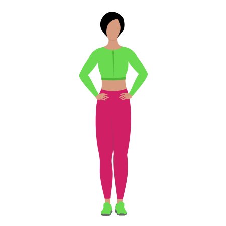 Woman Doing Standing Hip Adduction Exercise For Legs