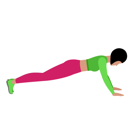 Woman Doing Bodyweight Tricep Extension Exercise For Arm