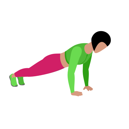 Woman Doing Close Push Up Exercise For Chest