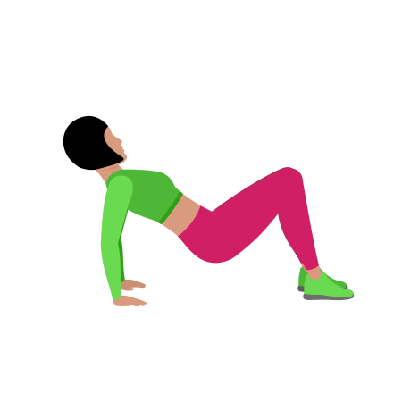 Woman Doing Floor Dip Exercise For Arm
