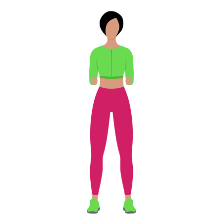 Woman Doing Shoulders Rotation Exercise For Shoulders