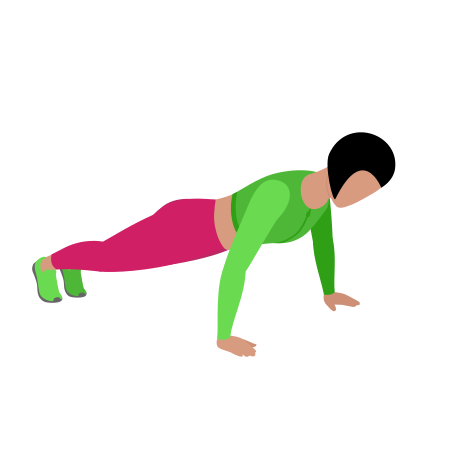 Woman Doing Wide Push Up Exercise For Chest