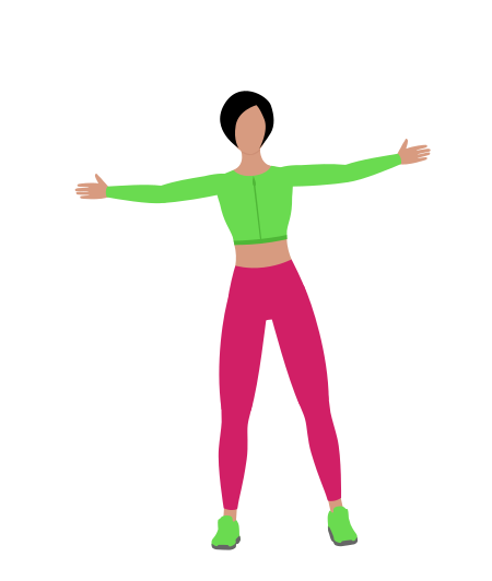 Woman Doing Side Jack Cardio Exercise