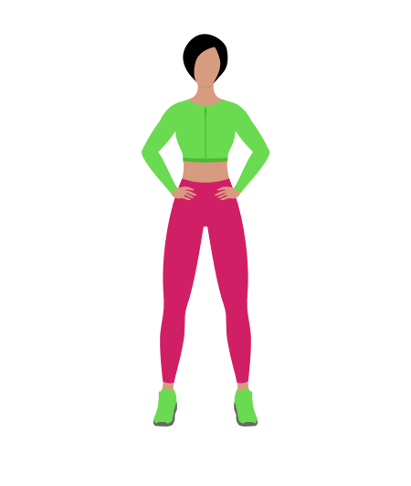 Woman Doing Simplified Jumping Jack Cardio Exercise