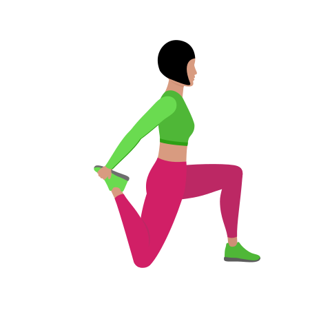 Woman Doing Advanced Hip Flexor Stretching