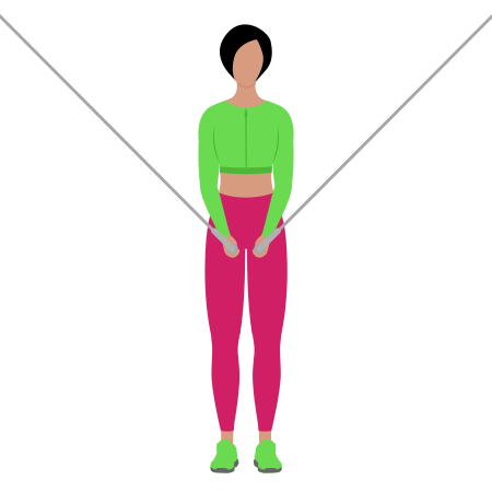 Woman Doing Cable High Crossover Exercise For Chest