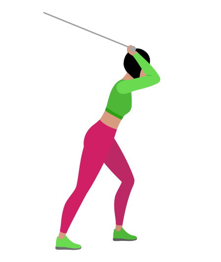 Woman Doing Cable High Pulley Tricep Extension Exercise For Arm