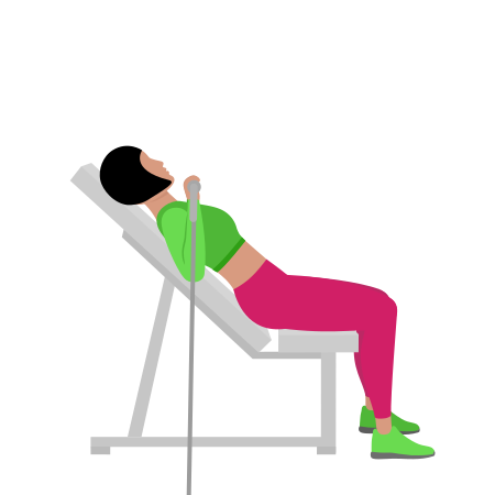 Woman Doing Cable Incline Bench Press Exercise For Chest