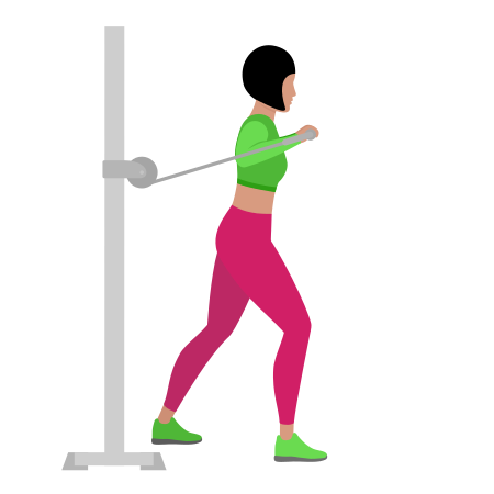 Woman Doing Cable Incline Chest Press Exercise For Chest