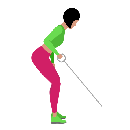 Woman Doing Cable One Arm Bent Over Row Exercise For Back