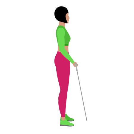 Woman Doing Cable One Arm Bicep Curl Exercise For Arm