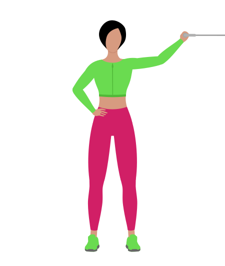 Woman Doing Cable One Arm Overhead Bicep Curl Exercise For Arm