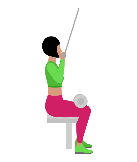 Woman Doing Cable Pulldown Side View Exercise For Back