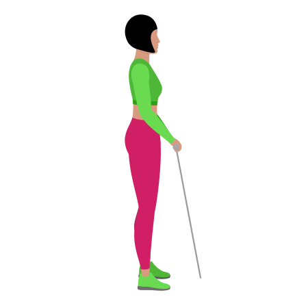 Woman Doing Cable Reverse Grip Bicep Curl Exercise For Arm