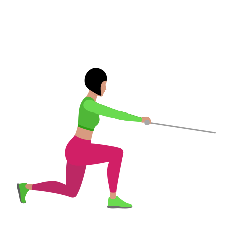 Woman Doing Cable Reverse Lunge Exercise For Legs