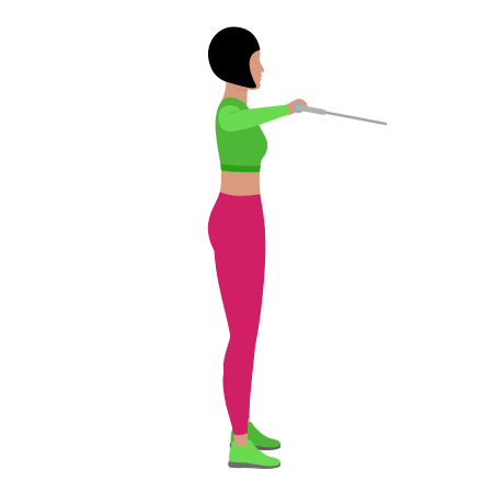 Woman Doing Cable Shoulder 90 Degrees External Rotation Exercise For Shoulders