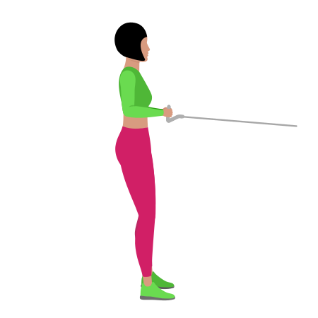 Woman Doing Cable Squat And Row Exercise For Legs And Back