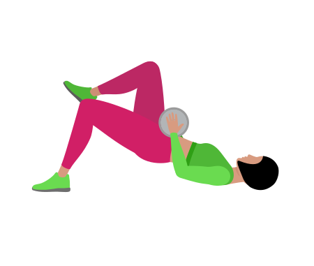 Woman Doing Dumbbell Single Leg Glute Bridge Exercise For Legs