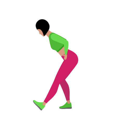 Woman Doing Hamstring Stretching