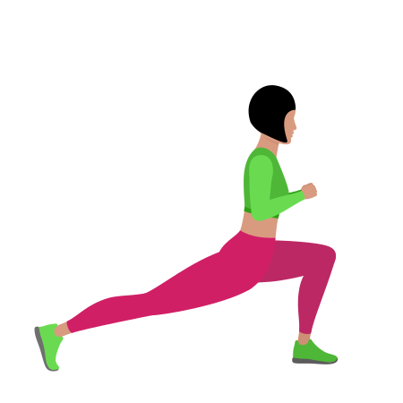 Woman Doing Hip Flexor Stretching