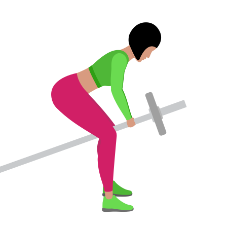 Woman Doing Landmine Row Exercise For Back