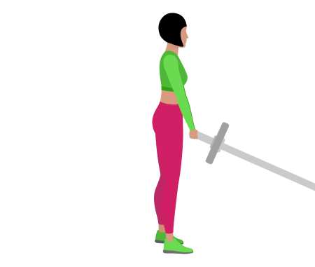 Woman Doing Landmine Single Leg Romanian Deadlift Exercise For Legs