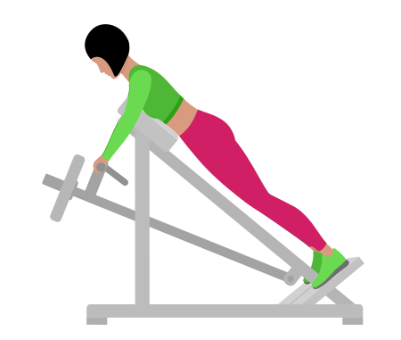 Woman Doing Lever Lying Wide Grip T Bar Row Exercise For Back