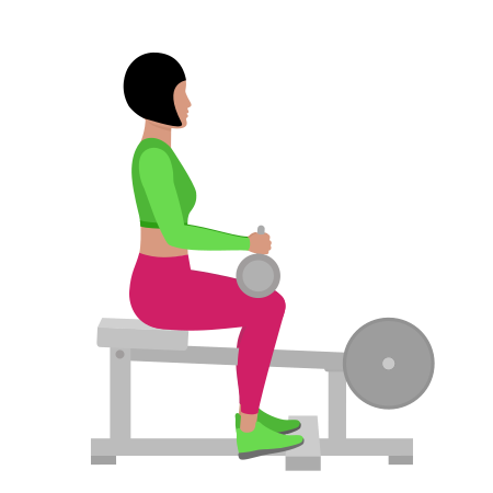Woman Doing Lever Seated Calf Raise Exercise For Calves