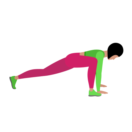 Woman Doing Lizard Pose Stretching