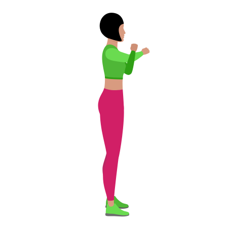 Woman Doing Rear Deltoid Shoulders Stretching