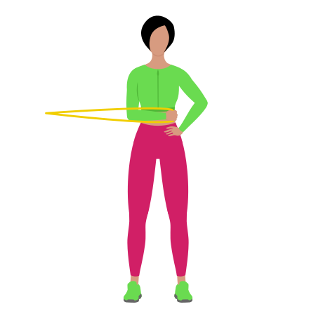 Woman Doing Resistance Band Internal Shoulder Rotation Exercise For Rotator Cuff