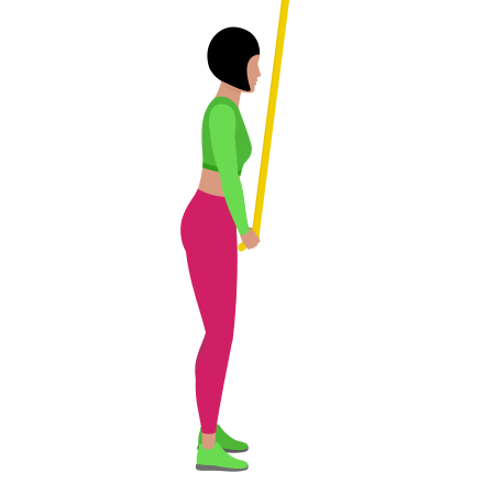 Woman Doing Resistance Band Rope Tricep Pushdown Exercise For Arm