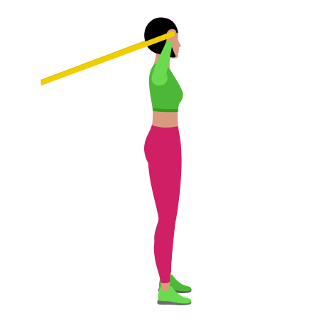 Woman Doing Resistance Band Shoulder 90 Degrees Internal Rotation Exercise For Rotator Cuff