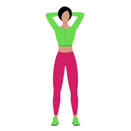 Woman Doing Side Bend Stretching