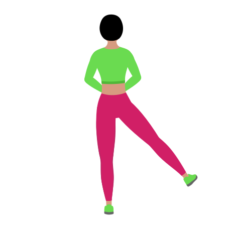 Woman Doing Side Leg Swings Dynamic Stretching