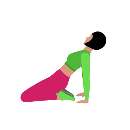 Woman Doing Sitting Kneeling Quadriceps Stretching