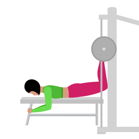 Woman Doing Smith Reverse Hyperextension Exercise For Legs