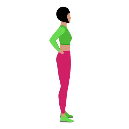 Woman Doing Spinal Extension Backward Bending Stretching