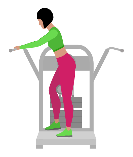 Woman Doing Standing Multi Hip Glute Kickback Exercise For Legs