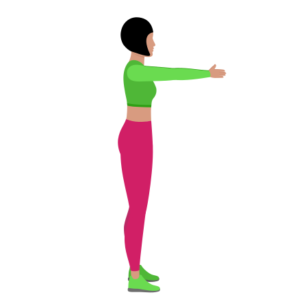 Woman Doing Standing Round Back Stretching