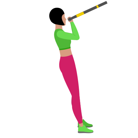 Woman Doing Trx Suspension Bicep Curl Exercise For Arms