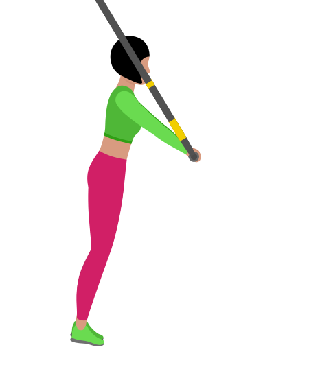 Woman Doing Trx Suspension Pullover Exercise For Back