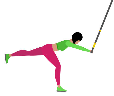 Woman Doing Trx Suspension Single Leg Romanian Deadlift Exercise For Legs