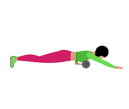 Woman Rolling Chest Exercise