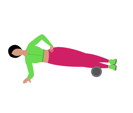 Woman Rolling Outer Calf Exercise For Leg Relaxed